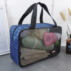 洗澡包漏網手提浴兜包男大容量網眼洗漱包女便攜出差旅行浴兜包袋