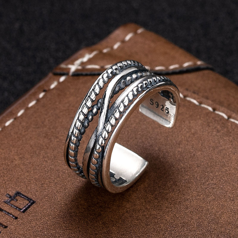 Trend fashionable universal woven ring