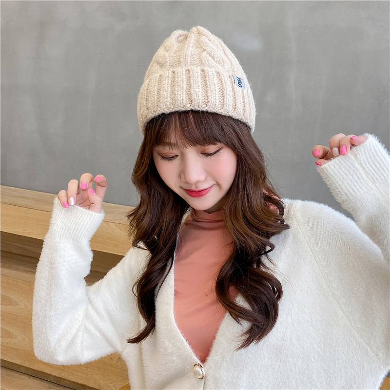 Korean Woolen Cotton All-match Warm Knitted Hat display picture 4