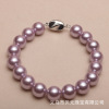 Fashionable multicoloured bead bracelet from pearl for mother for friend, gift for girl