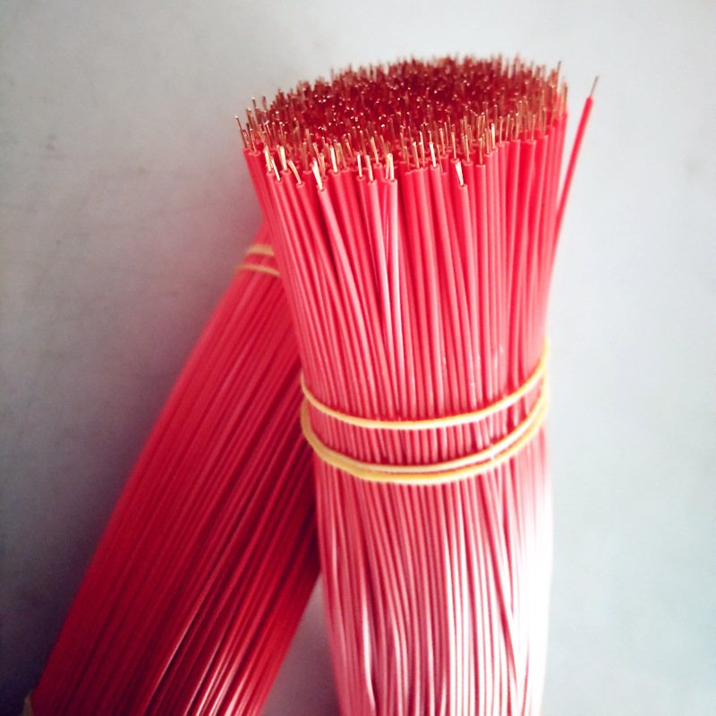 ����ֱ�������� 26awg 7x0.10x1.3 150MM ����PVC���� ˫ͷ������