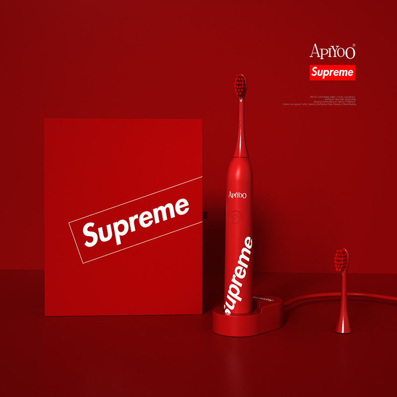 荷兰艾优成人电动牙刷SUP超声波震动牙刷感应式充电情侣套装|ms