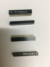 1.27MM间距双排直插2*29P排母母座 塑高4.3MM镀金双排排母