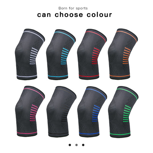 Sports knee pads wholesale four-elastic non-slip warm nylon knitted protective gear outdoor cycling mountaineering knee pads