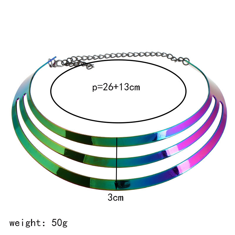 Necklace Classification 1 Piece Quantity Special Occasion Occasion Wholesale Jewelry Casual Novelty Round Iron Layered Plating Necklace