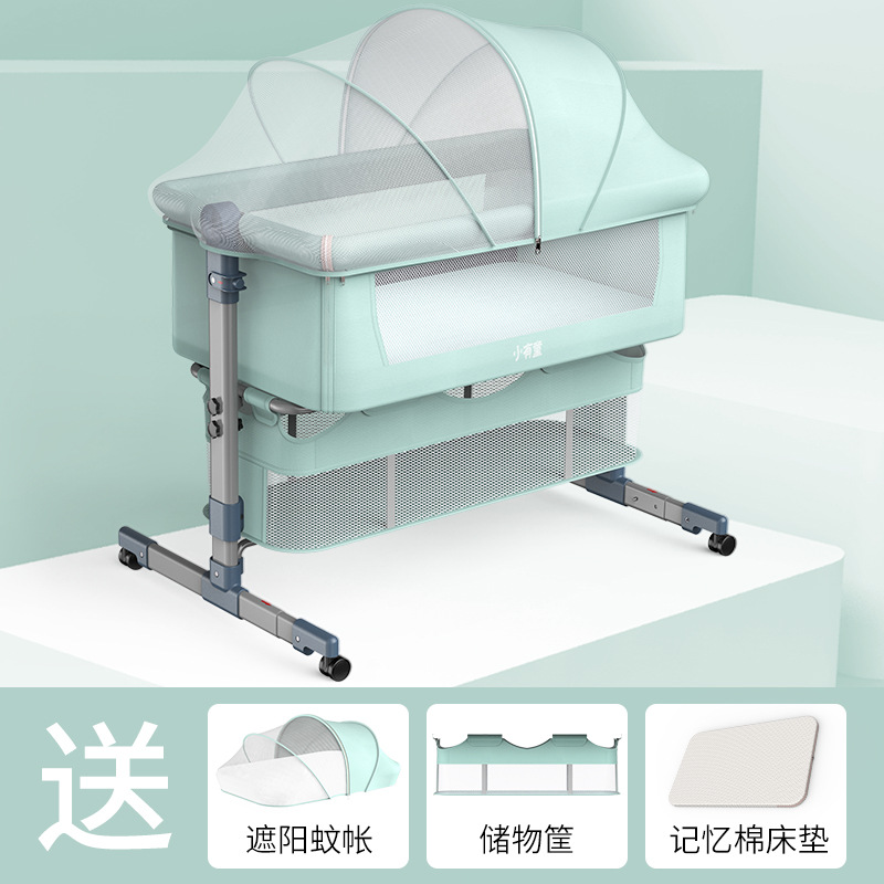 Cuna para bebé que se puede unir a una cama grande, cuna plegable biónica, cama pequeña para bebé junto a la cama, cuna mecedora para recién nacidos, portátil.