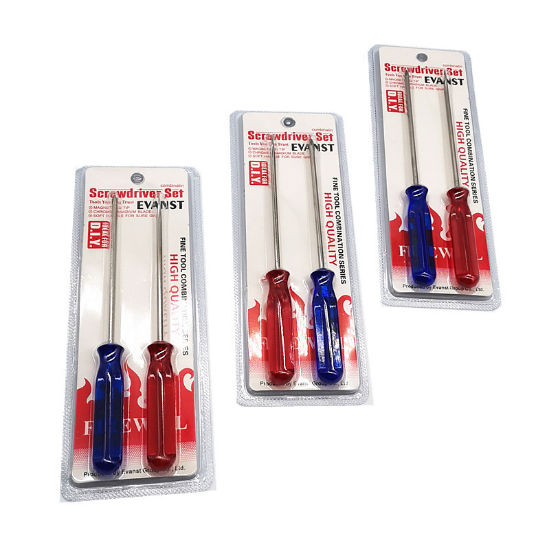 K019B吸卡6寸螺丝刀组合+10起子十字一字起子二元店义乌五金百货