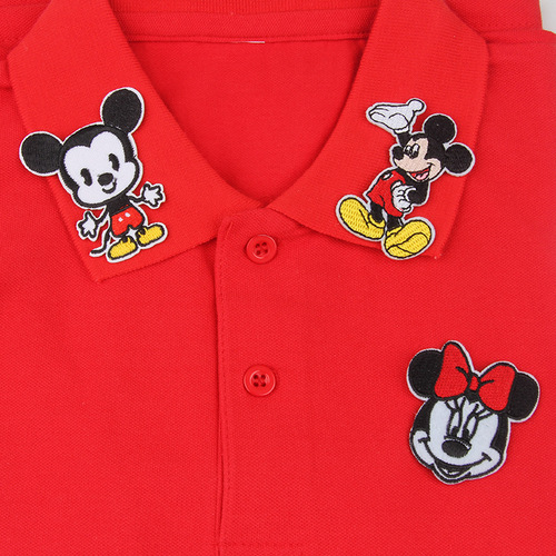 Cute Cartoon Embroidered Mickey Mouse Back-Glue DIY Accessory Patch for Clothes and Pants Decorative Applique Patchwork Decals