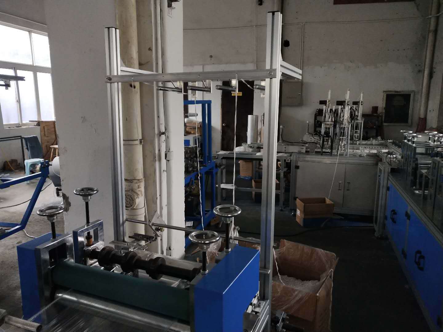 全自动一次性一拖二平面口罩机 无纺布生产设备