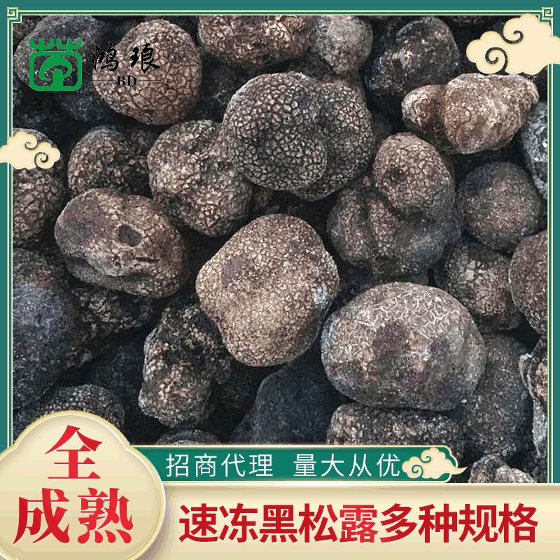 速冻新鲜黑松露成熟块菌猪拱菌散装 多种规格酒店餐饮食品家用