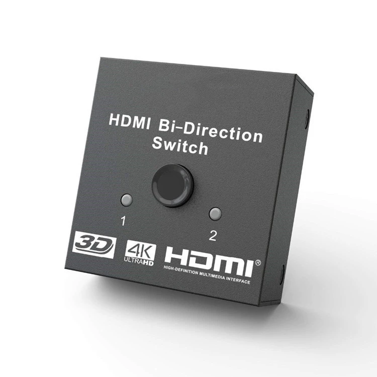 HDMI переключатель 2 в 1, HDMI двухканальный переключатель, поддержка 4K