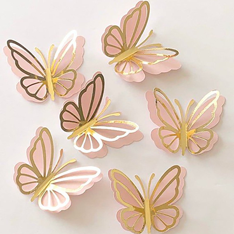 INS butterfly cake decoration Pearl butt...