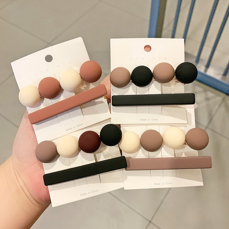 Coffee Color Retro Hairpin display picture 1