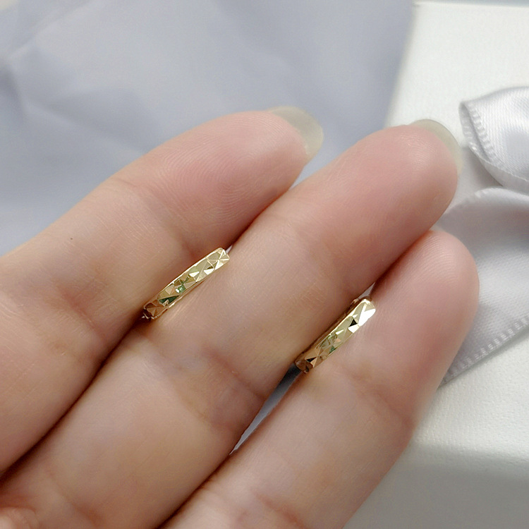 EH601778车花素银耳扣