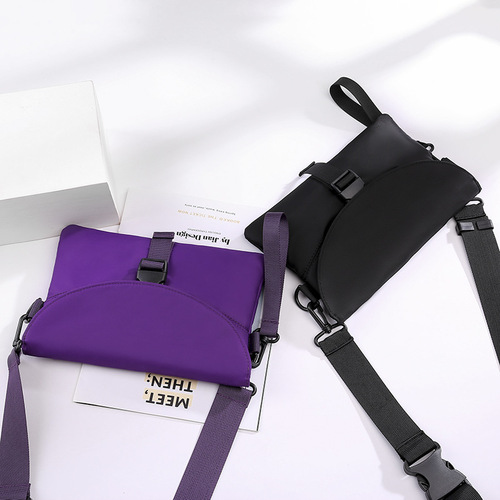 Crossbody bag for men, trendy brand ins Internet celebrity chest bag for women, Korean popular couple, Japanese style crossbody casual small bag, trendy cool bag