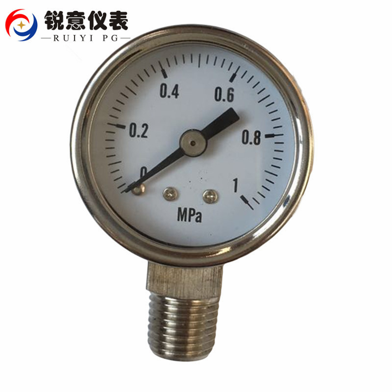 Y40BF全不锈钢压力表  304 316材质 粉体设备专用仪表 厂家直销