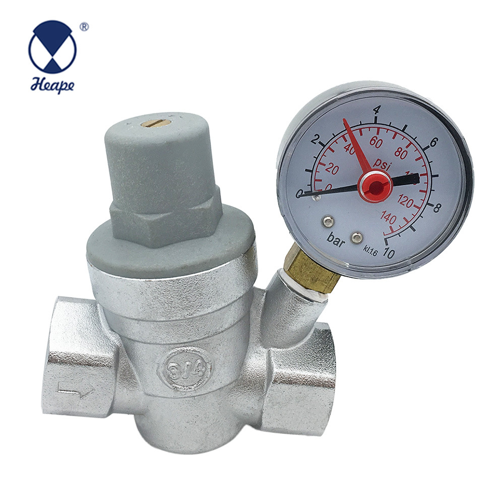 汉普阀门厂家 欧标黄铜 水减压阀 房车花园出压可调压阀