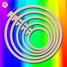 刺绣DIY配件绣绷9cm16cm绣圈十字绣diy绣棚戳戳乐塑料绣圈现货