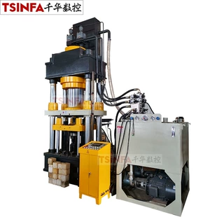 定制四梁四柱浮动中模双向加压耐火匣钵成型液压机800吨油压机PLC