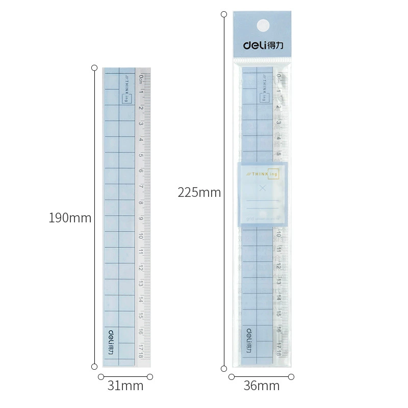 Plastic ruler, children's teaching cartoon stationery for elementary school students, 18cm