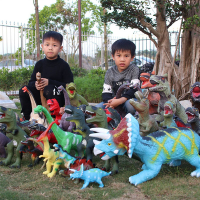 包邮儿童玩具仿真软胶大号恐龙模型搪胶玩具礼品赠品跨境地摊热卖|ms