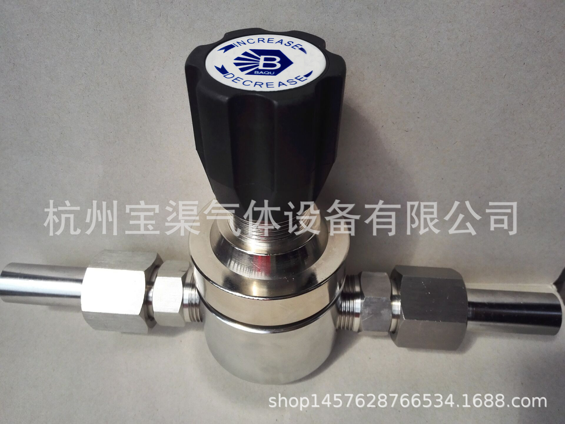 QR3系列不锈钢大流量减压器/316L腐蚀性气体减压阀/减压表
