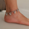 Pendant, ankle bracelet, shiny jewelry, European style