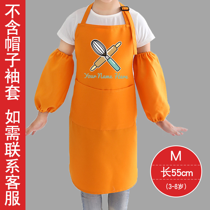 Delantal de pintura para niños personalizado abrigo de niños lindos coreanos clase de horneado clase hecha a mano antifouling ropa de pintura de arte