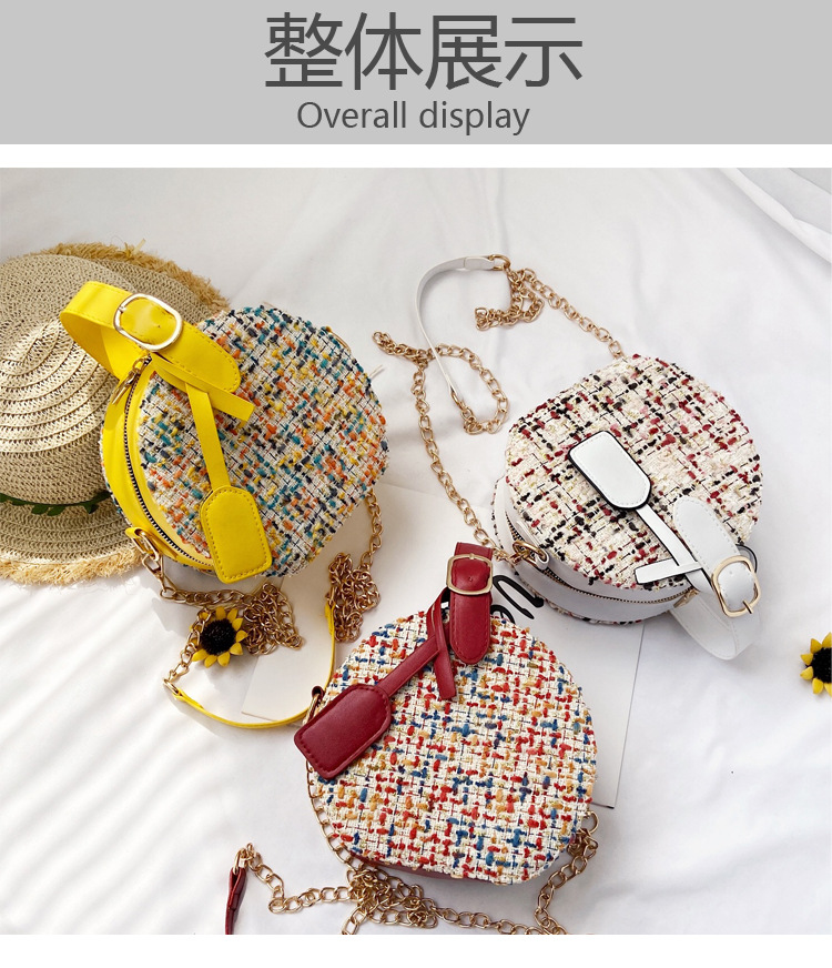 Korean Fashion Single Shoulder Messenger Small Round Bag display picture 13