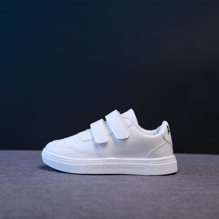 Bambini Little 2022 Primavera Nuova Edizione Coreana Ragazzi e Ragazze Board Bianco Nero Scarpe Casual Scuola Primaria Studenti_voghion.com