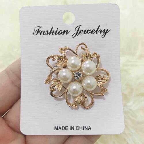 Korean fashion jewelry wholesale, creative mini pearl pins, brooches, versatile clothing collar pins, clothing cufflinks