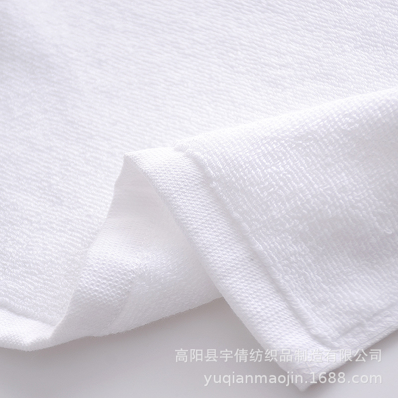 压缩白方巾
