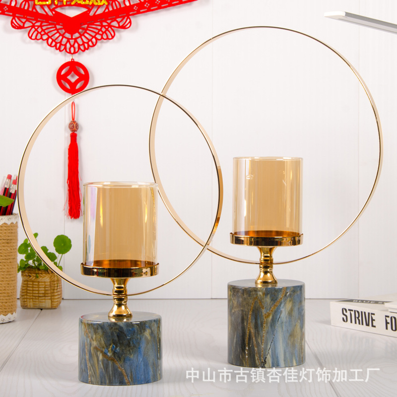 Western Candlestick Ornaments Candlelight Dinner Candlestick Romantic Dining Table European Style Decoration Model Room Soft Decoration Wedding