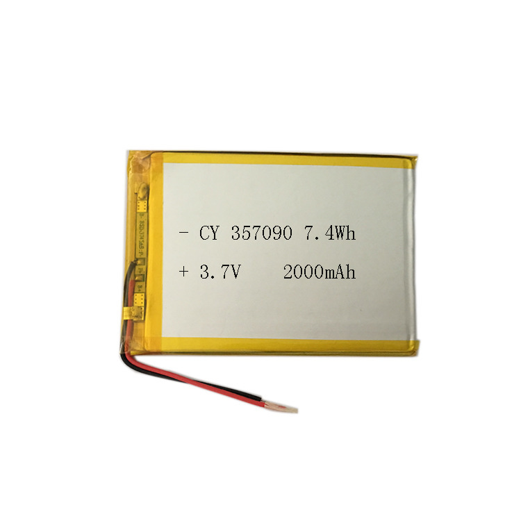 Flat 357090PL polymer battery 2700 mA 2000/2200mAh/1800mAh lithium battery 3.7V
