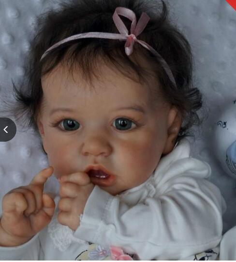 Muñeca renacida deseo eBay Amazon simulación bebé 58cm Saskia renacer muñeca