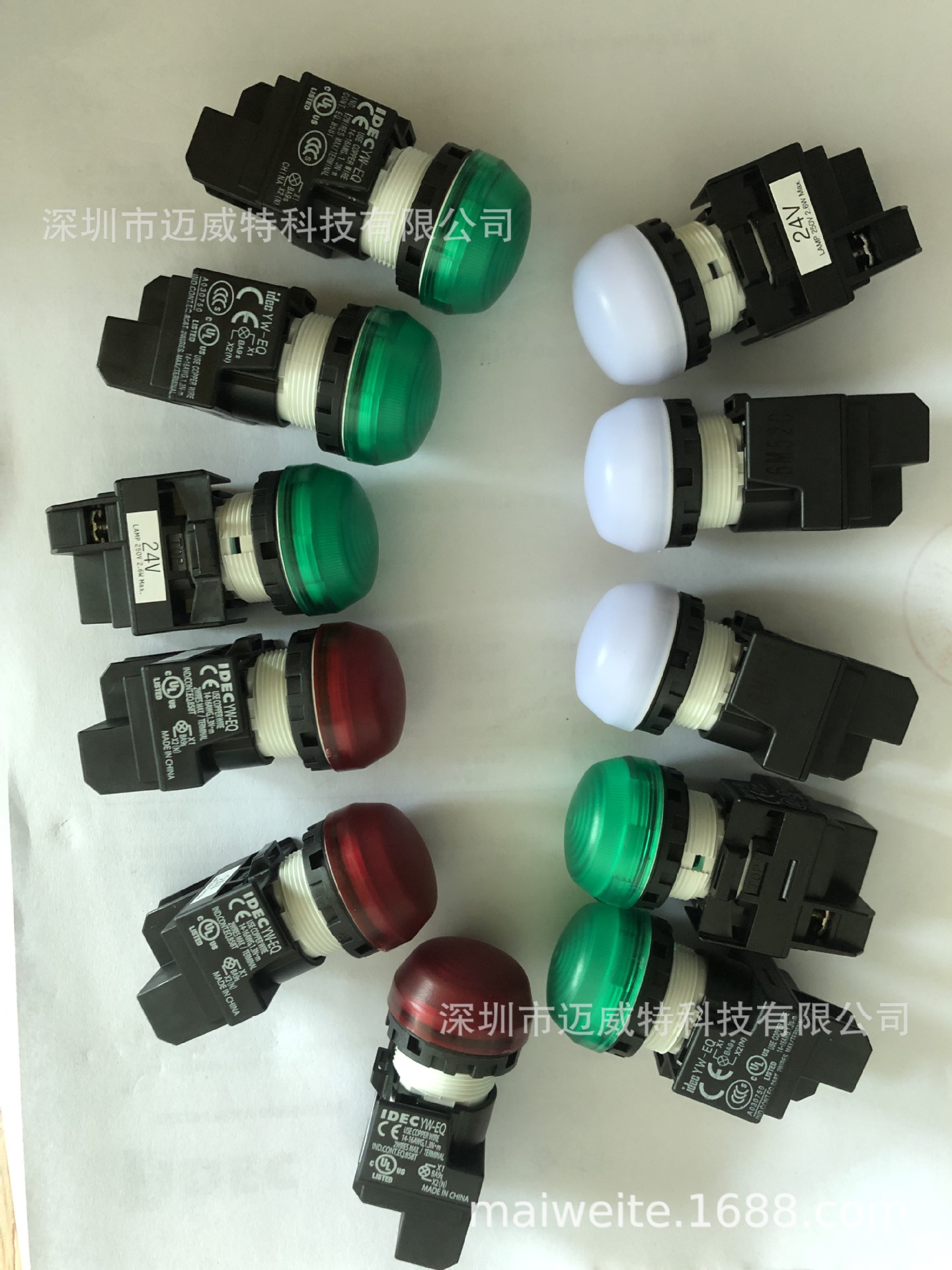 YW-EQ和泉电气IDEC原装LED220v指示灯现货特价供应YW1P-2EQM3PW