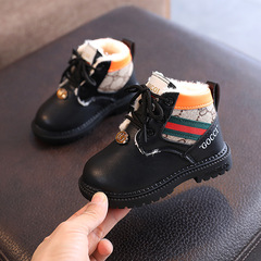 Children's cotton boots, thickened and velvet Martin boots, boys' boots, new children's mid-length warm boots, girls' boots, mid-length boots