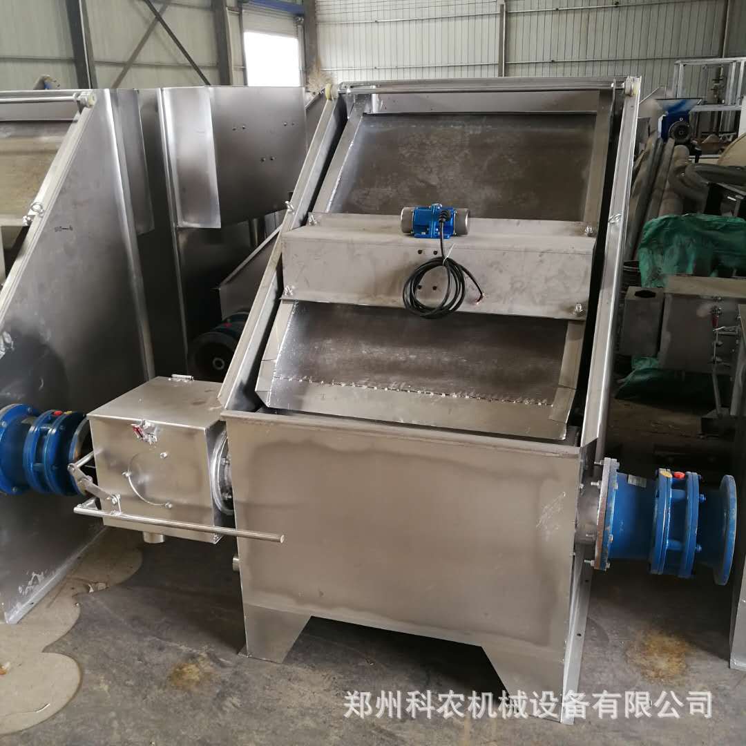 厂家 养殖厂猪粪脱水机 斜筛式不锈钢材质固液分离机多少钱一台