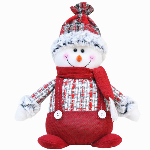 Group Source New Christmas Decorations, European and American Santa Claus Fabric Window Ornament Doll Christmas Decor Gift