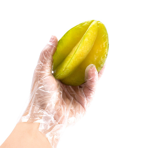 Disposable gloves wholesale removable white transparent QS certified health and hygiene food grade PE plastic gloves