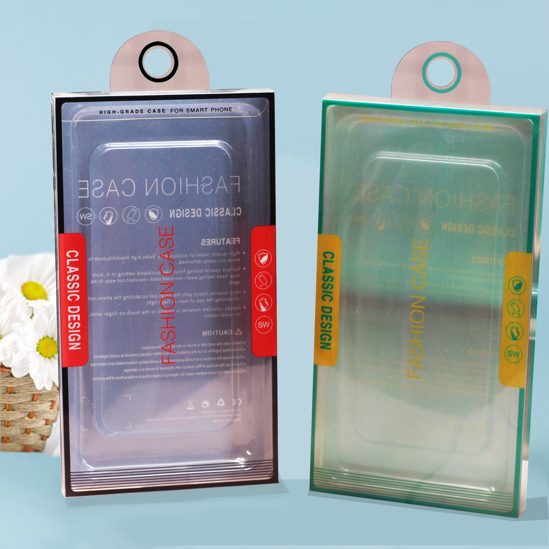 现货批发手机壳包装盒 PVC透明吸塑盒 PVC外包装盒内配吸塑内托