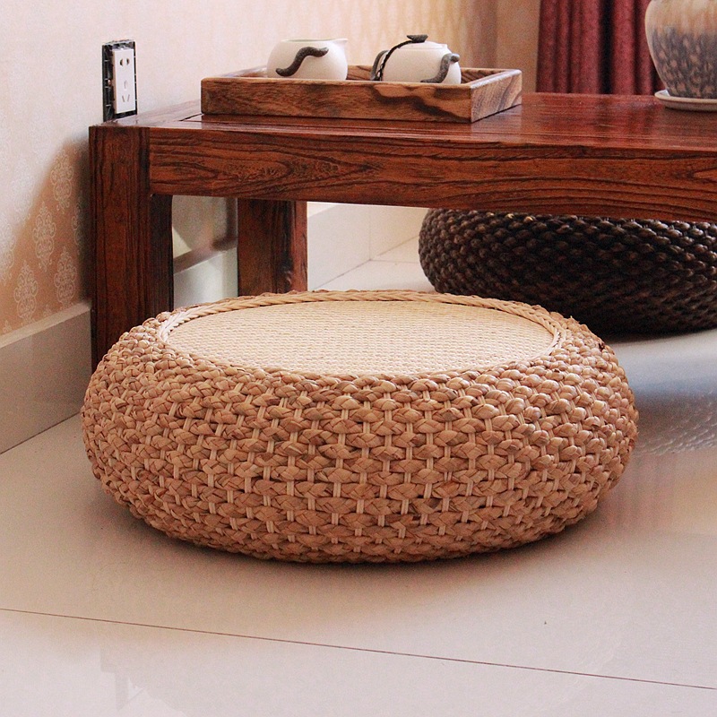 Japanese Cane Pucao Futon Seat cushion bedroom Ground household Tea ceremony floor balcony Windows Tatami Sitting pier