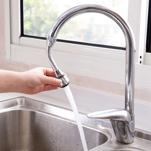 Extended faucet extender spout anti-splash head water saver kitchen household extended shower spray filter