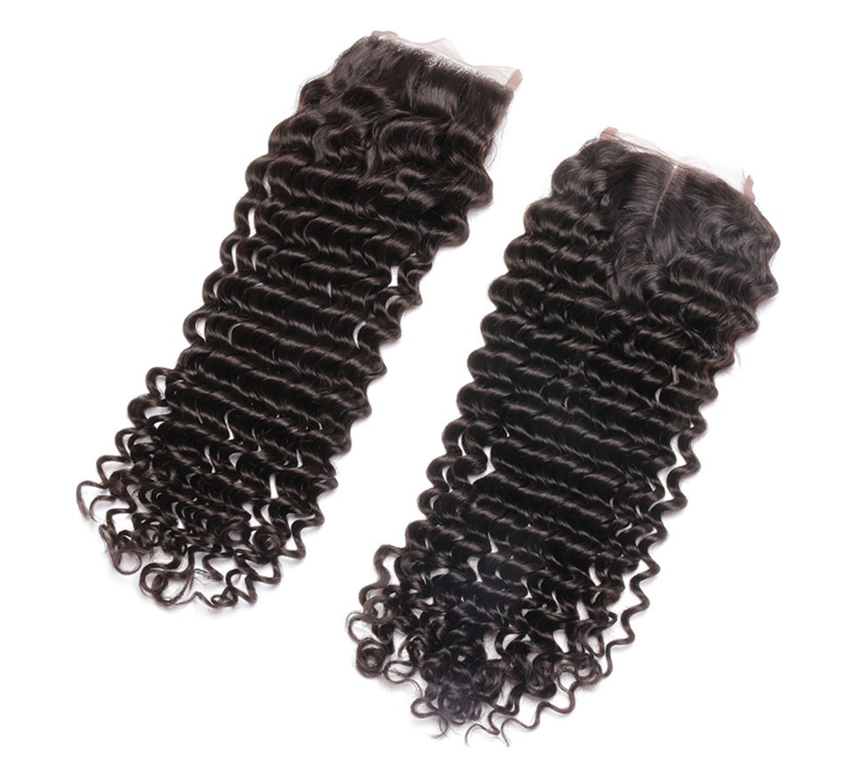 Brazilian 4*4 Inch Deep Curly Wave Lace...