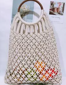 Brand beach mesh bag for leisure