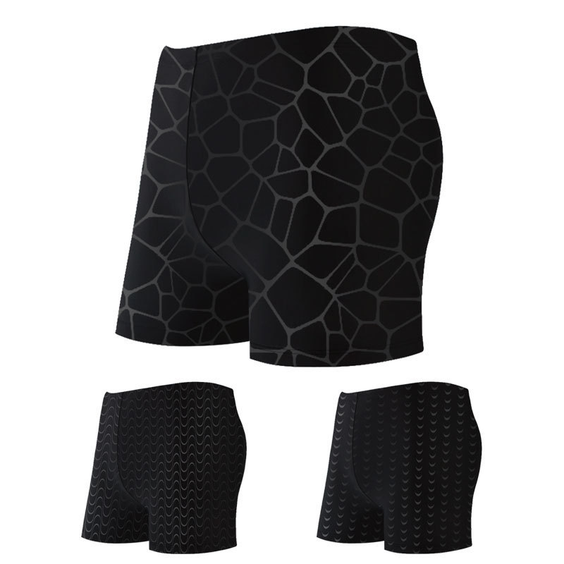 Swimming Trunks Men's Anti-embarrassment Swimming Equipment Men's Boxer Swimming Trunks Men's Dark Print Large Size Loose Swimwear Men's Swimwear