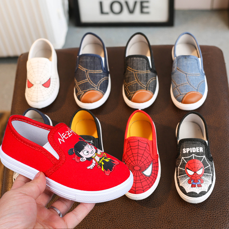 Children's shoes, children's denim canva...