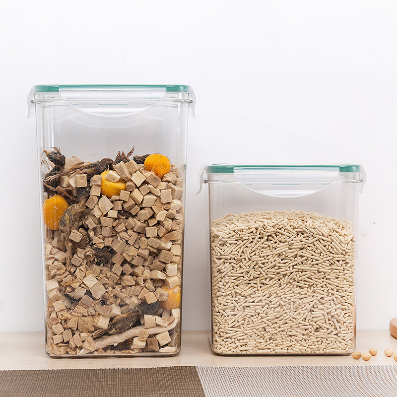 工厂直销五谷杂粮收纳盒塑料储物罐透明密封桶