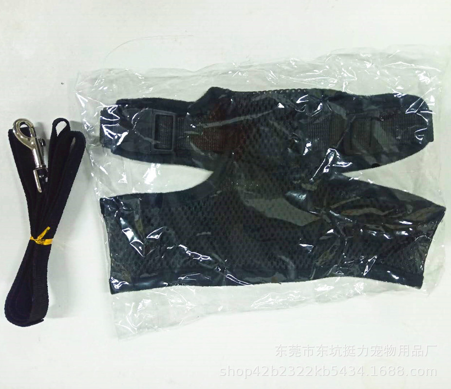 Gato y perro chaleco-estilo transpirable hámster moda malla mascota pecho espalda traje malla mascota más traje de tracción