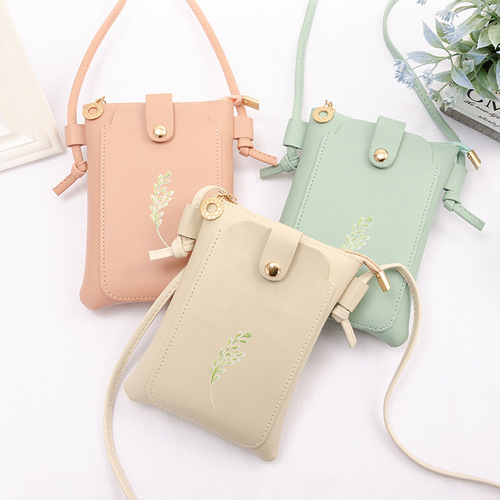 Mobile Phone Bag Women's Crossbody Bag 2020 New Simple Mini Cute Small Bag Women's Coin Purse Halter Neck Shoulder Bag